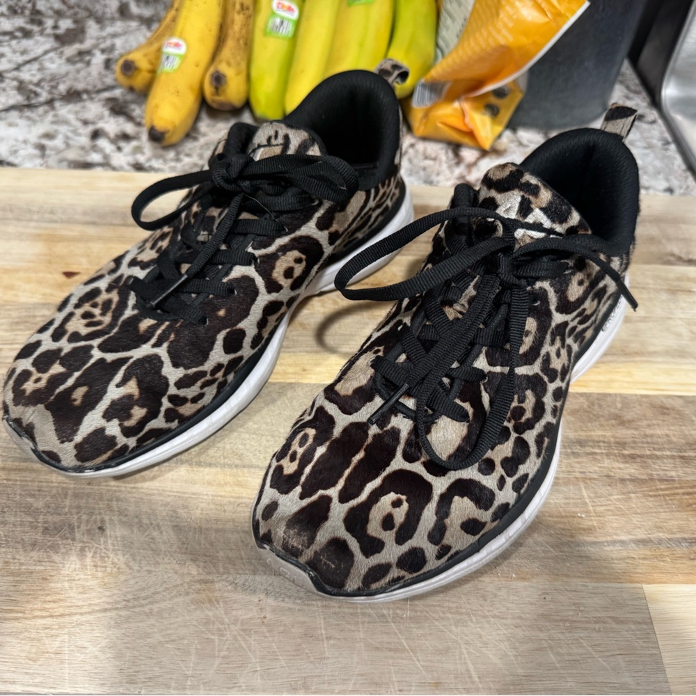 APL Black and Brown Leopard Print Women's Sneakers